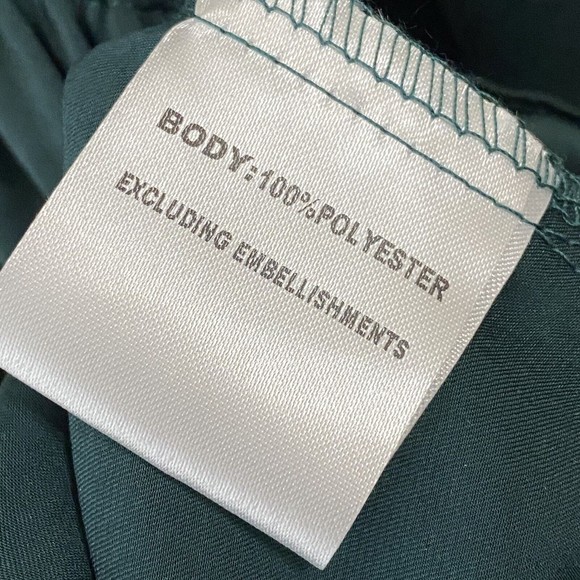 Princess Polly Womens Dress Size 6 Green Layered Tie Front n1 - Picture 8 of 9